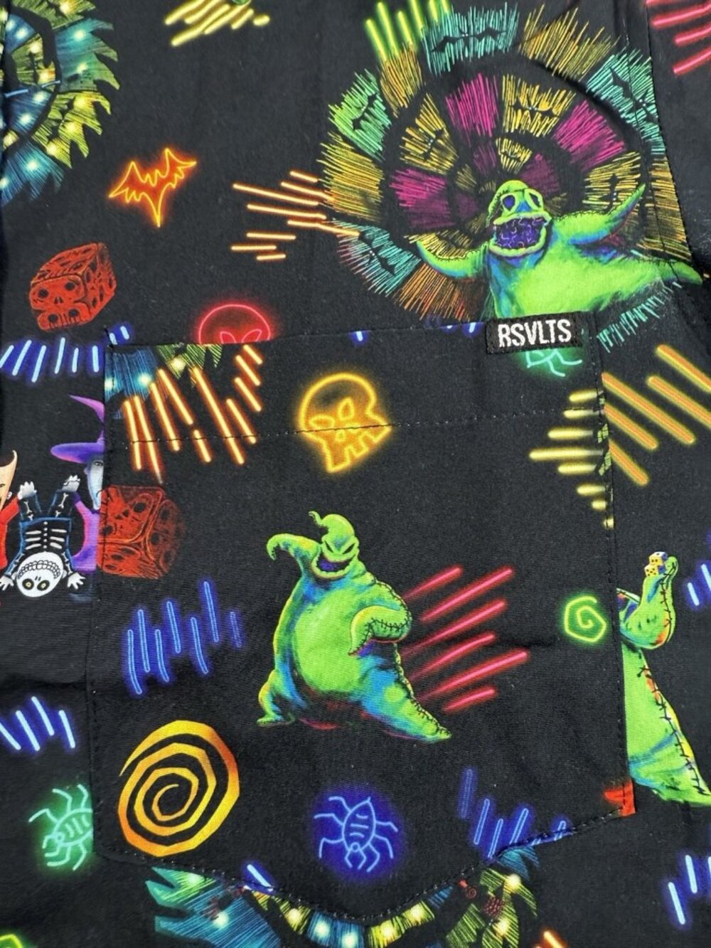 RSVLTS Disney Nightmare Before Christmas Oogies Turn To Boogie Shirt Mens Sz XS - Picture 6 of 13